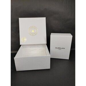 Guerlain White Gift Boxes 1 large 1 medium empty Luxury Storage